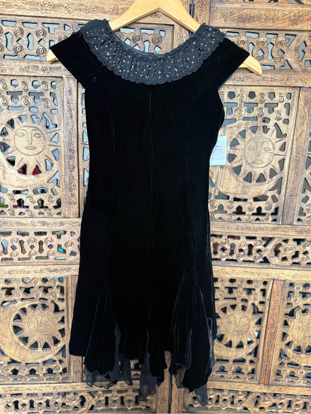 Biscotti Collezioni Girls SZ 10 black velvet Dress
